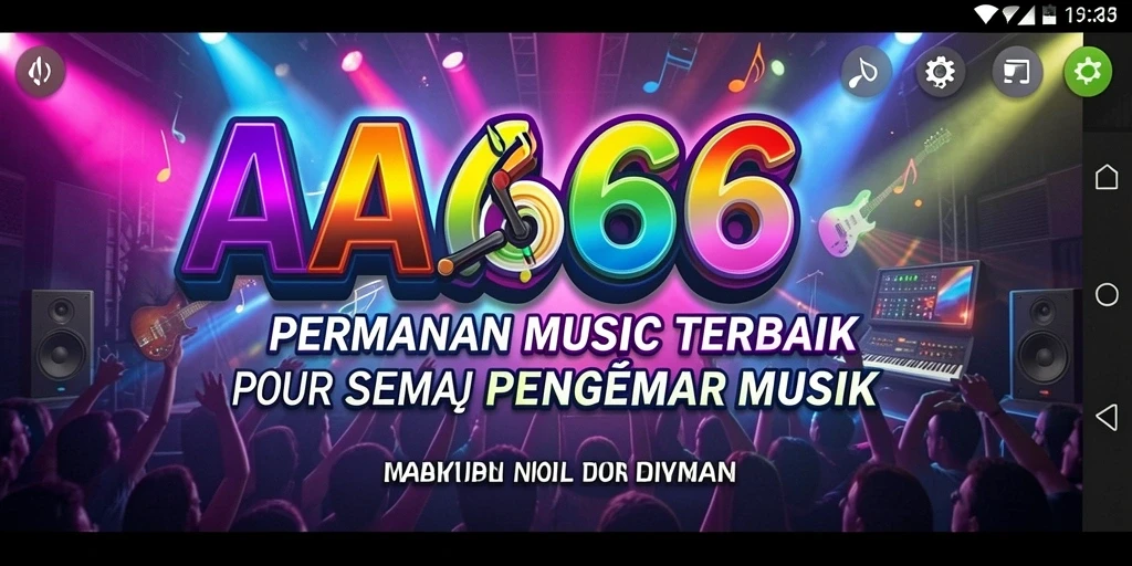 Tampilan gameplay menarik di AA666 yang membuat bermain musik menyenangkan.