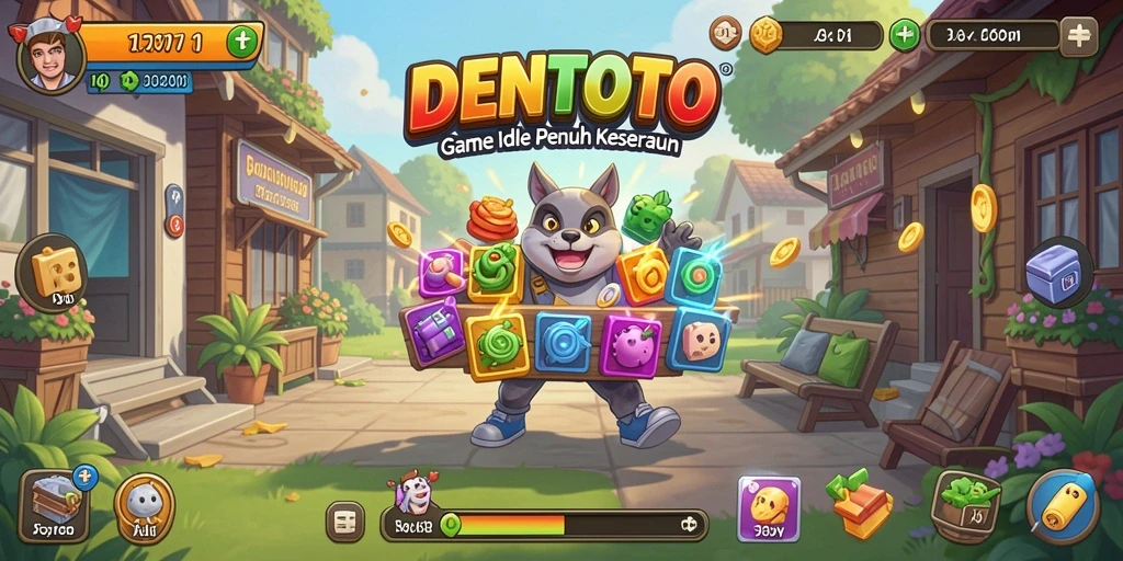 Tampilan gameplay DENTOTO yang menarik dengan elemen Idle.