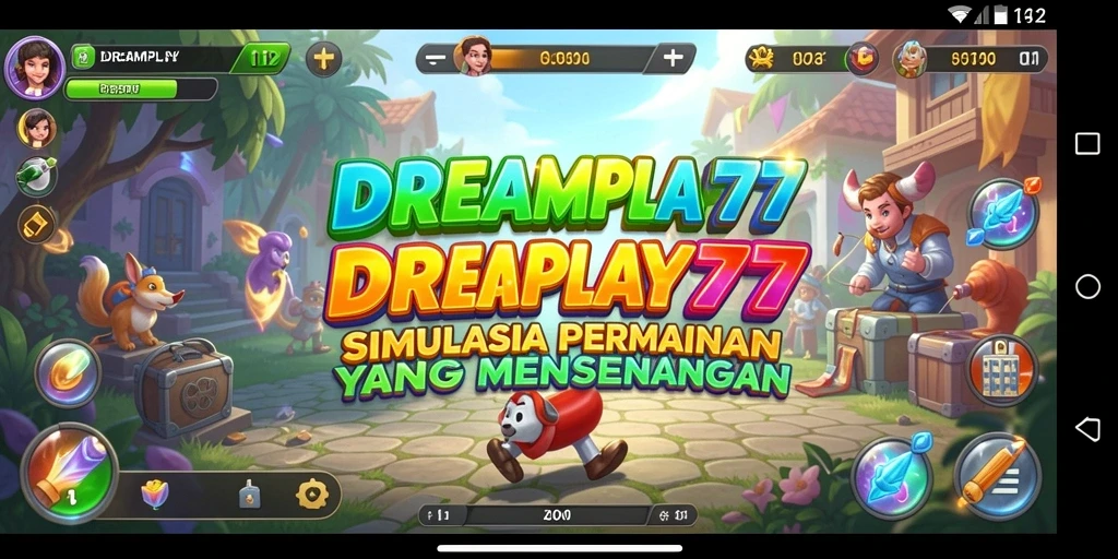 Screenshot gameplay DREAMPLAY77 menampilkan pengalaman simulasi yang mendalam.