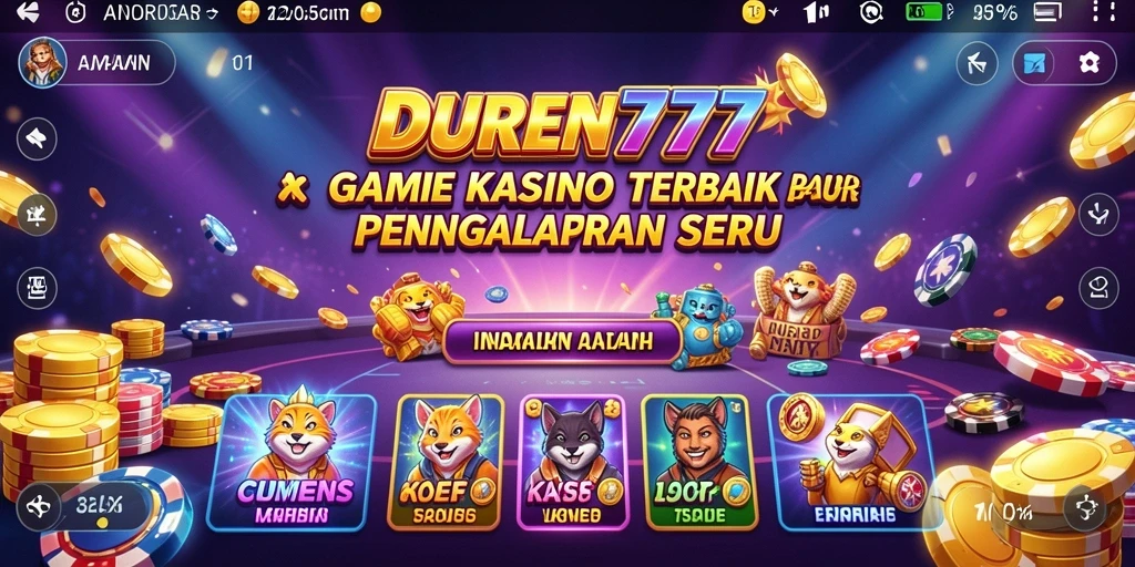 Gameplay menarik dari DUREN777 dengan grafis kasino yang menawan.