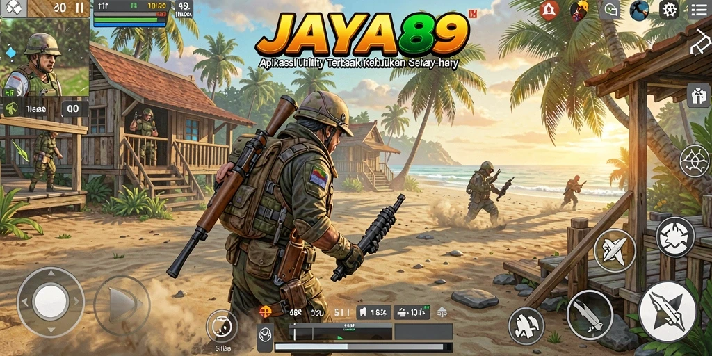 Tampilan antarmuka aplikasi JAYA89 yang sederhana dan fungsional.