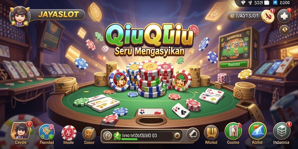 Tampilan utama gameplay QiuQiu yang menegangkan.