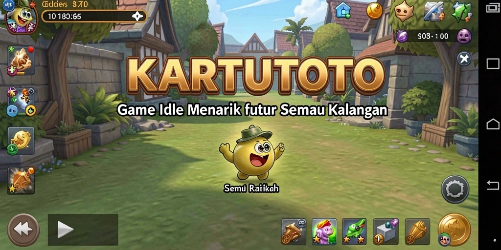 Tampilan menarik dan gameplay seru KARTUTOTO sebagai game Idle.