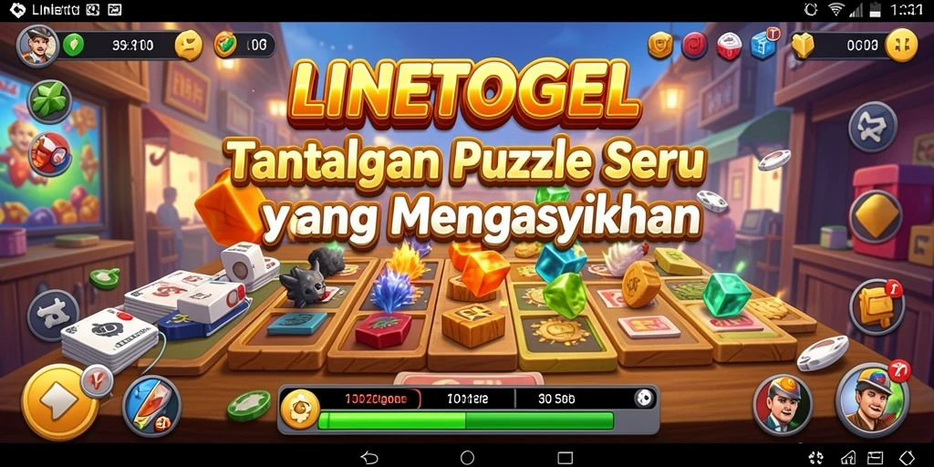 Tampilan gameplay LINETOGEL yang menarik dan menantang.