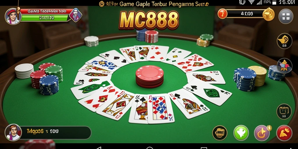 Tampilan gameplay Gaple yang menawan dan interaktif.