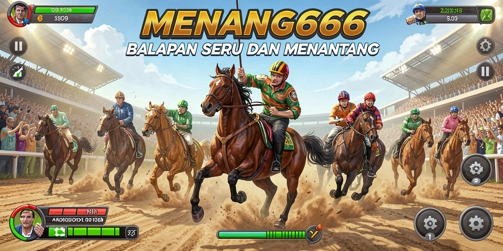 Gameplay balapan penuh aksi dan kecepatan di MENANG666.