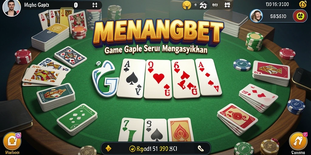 Screenshot MENANGBET menampilkan duel seru dalam permainan Gaple.