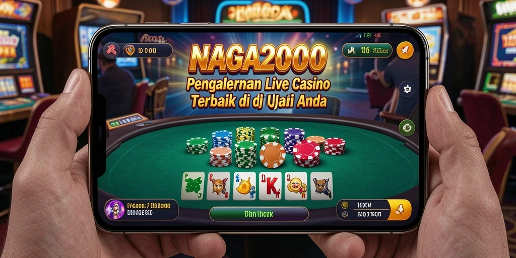 Tampilan screenshot gameplay Live Casino NAGA2000 yang seru dan interaktif.