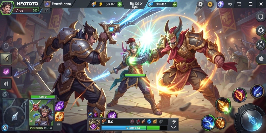 Tampilan seru dari pertandingan di arena NEOTOTO.