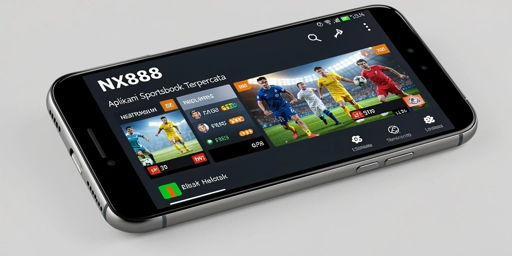 Screenshot NX888 menampilkan antarmuka taruhan olahraga yang interaktif.
