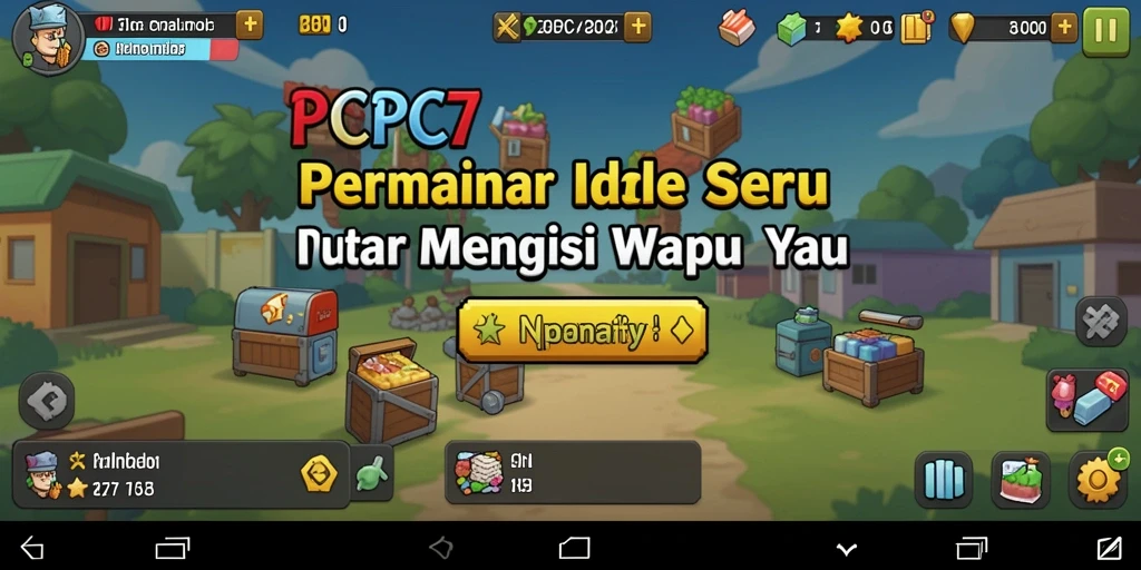 Tangkapan layar utama PCPC7 menampilkan gameplay santai dan menarik.