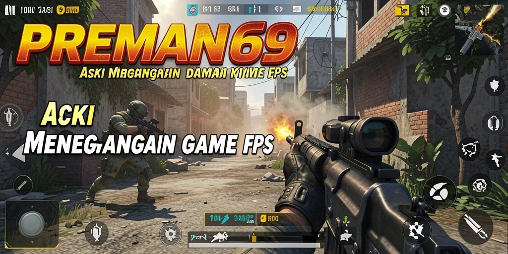 Gameplay seru dalam aksi tembak-menembak di PREMAN69.