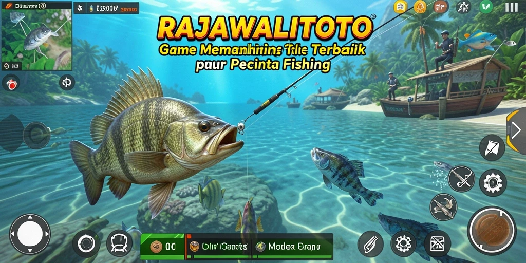 Tampilan gameplay RAJAWALITOTO yang menawan saat memancing.