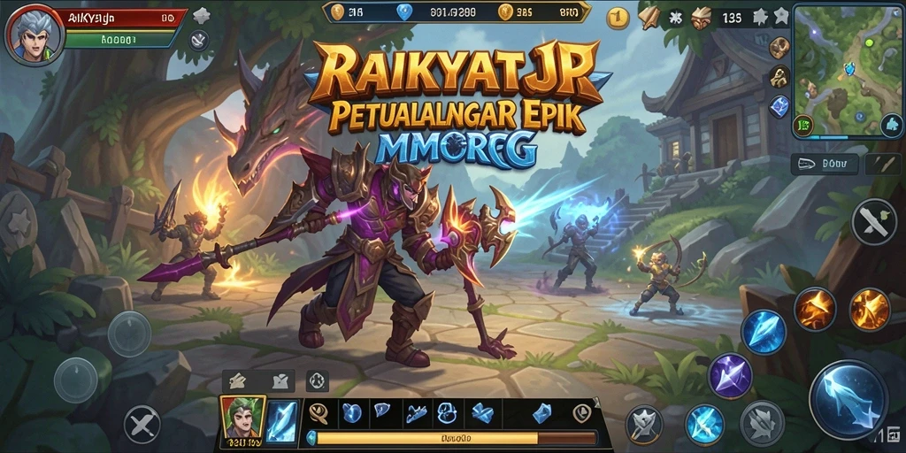 Tampilan gameplay RAKYATJP yang memukau dan penuh aksi.