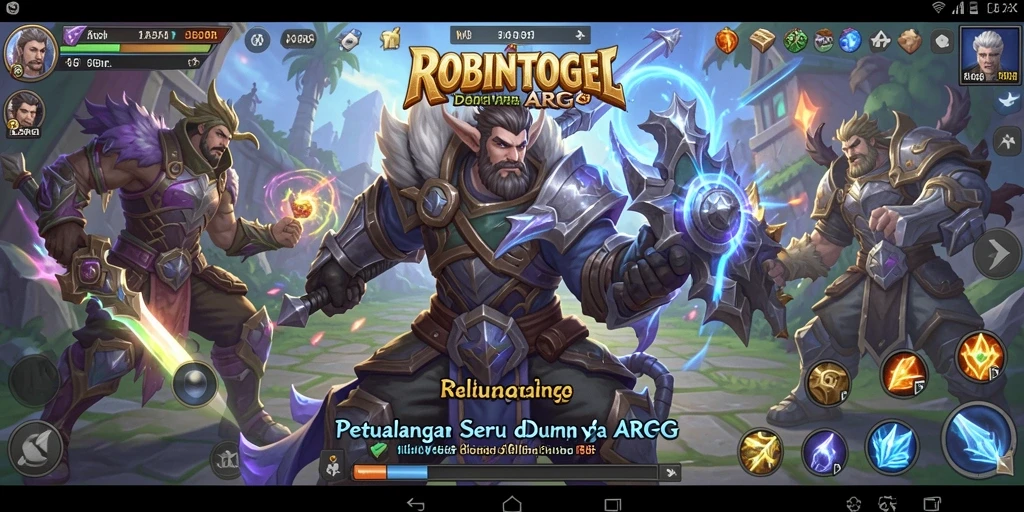 Screenshot utama ROBINTOGEL menampilkan aksi seru dalam dunia ARPG.