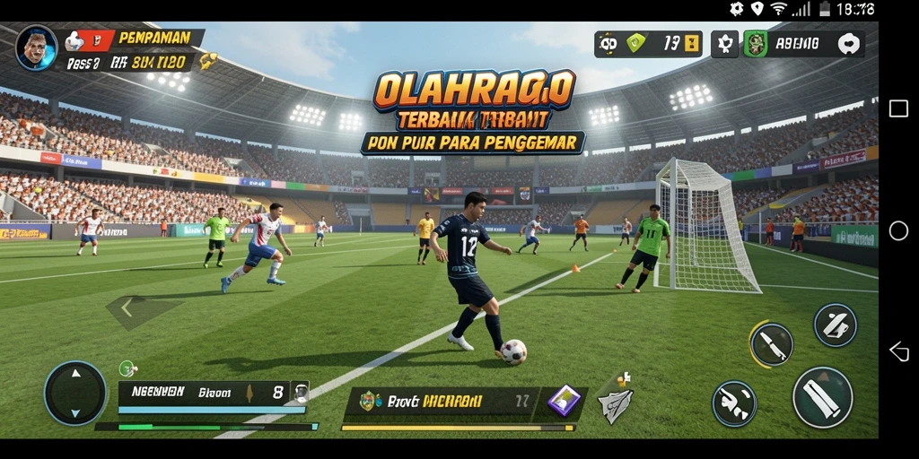 Tampilan gameplay menarik dari RP8 yang mencerminkan keseruan olahraga.