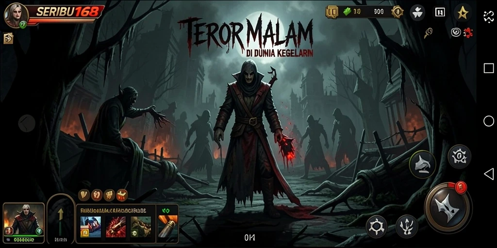 Gameplay SERIBU168 dengan suasana Horror yang mencekam.