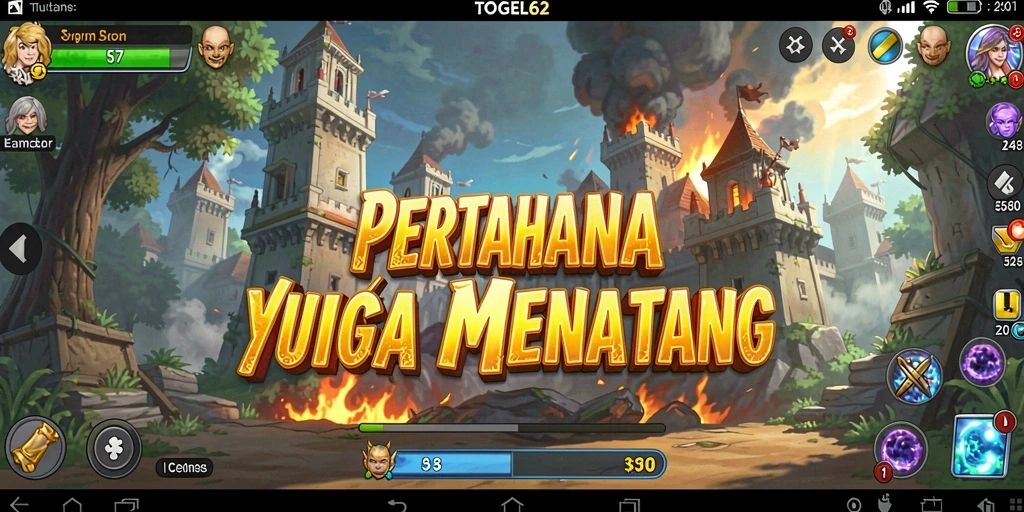 Gameplay seru dalam TOGEL62 dengan menara dan strategi pertahanan.