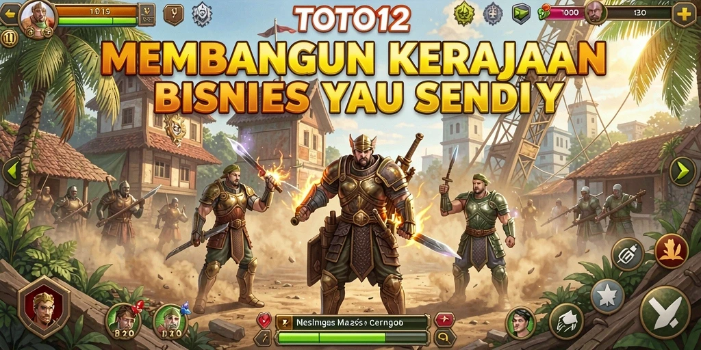Screenshot TOTO12 menampilkan gameplay seru saat membangun bisnis.