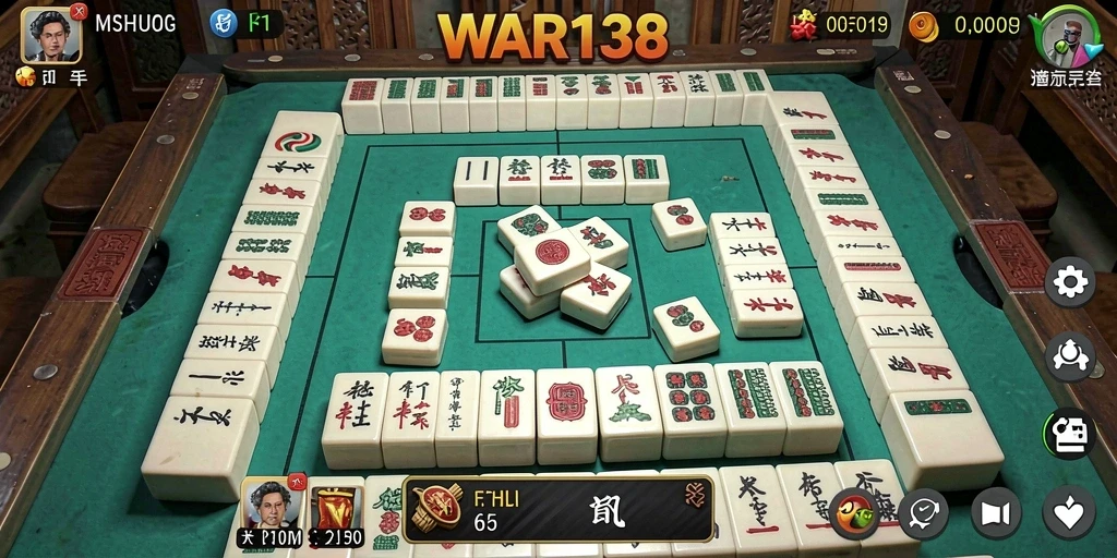 Tampilan permainan Mahjong yang menarik dan menantang di WAR138.