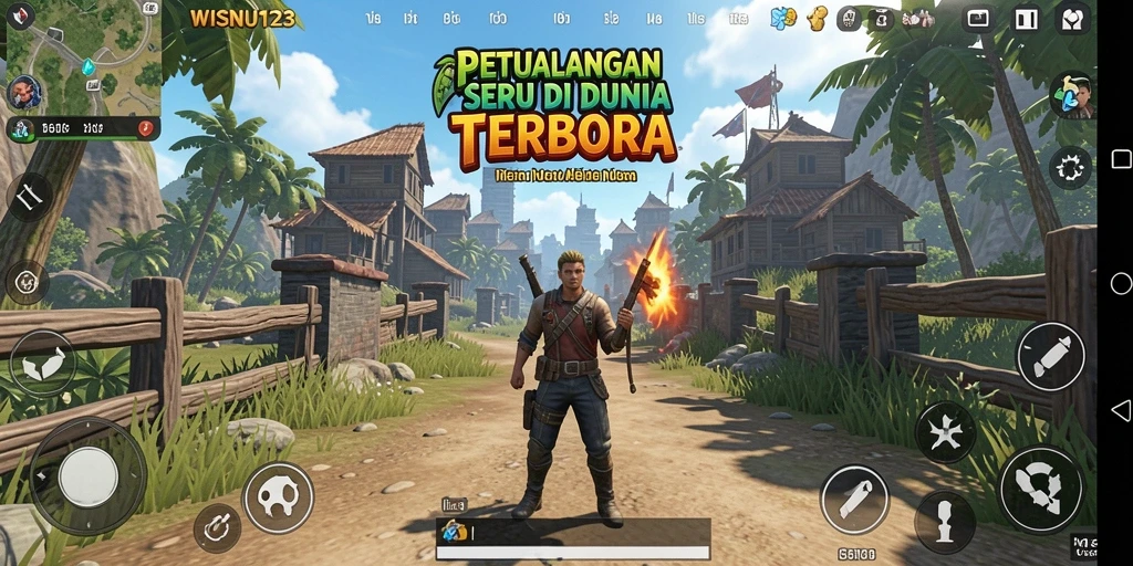 Tampilan gameplay <strong>WISNU123</strong> menampilkan dunia terbuka yang menakjubkan.