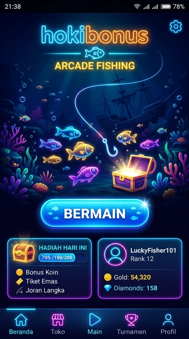 Screenshot aplikasi hokibonus yang menunjukkan berbagai kategori aplikasi yang tersedia.